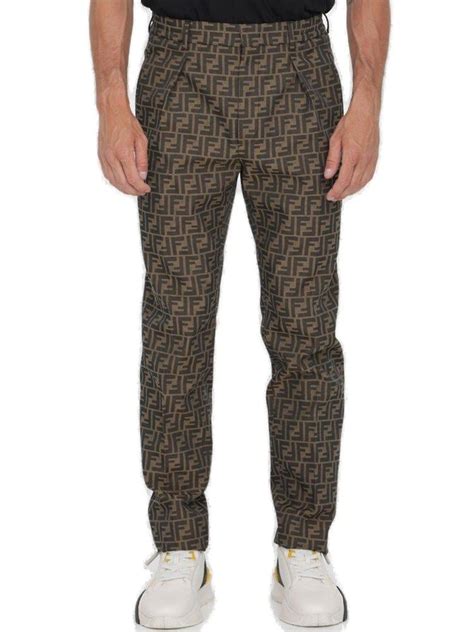 fendi mens fuzzy logo|men's Fendi pants.